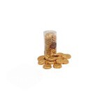 MOEDAS PEQUENAS DE CHOCOLATE (FORMATO CHAI) - TUBO 100G